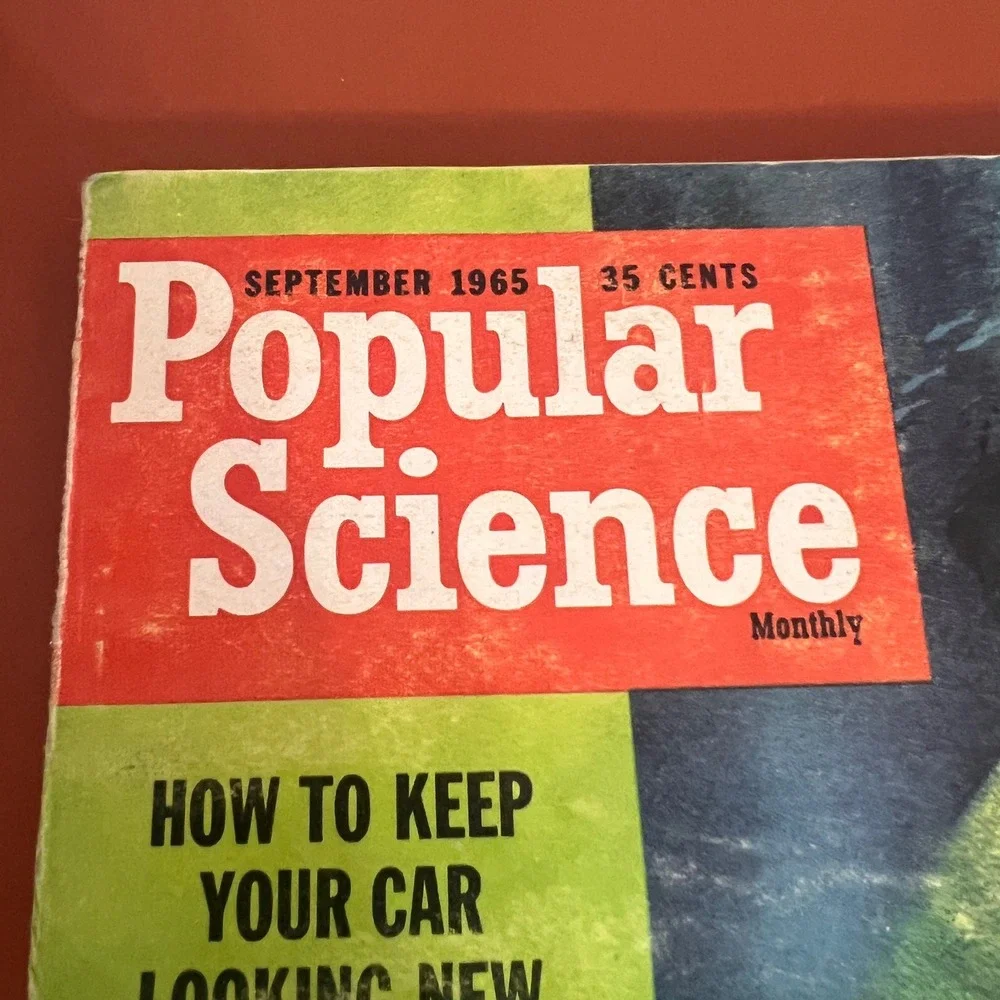 Popular Science September 1965‎ Vintage Magazine 1966 Cars Ford Bronco Lindbergh